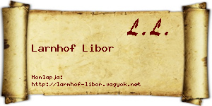 Larnhof Libor névjegykártya